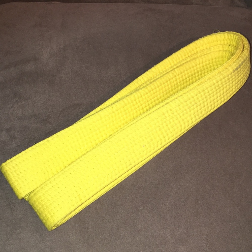 Yellow Karate Belt Adult Size